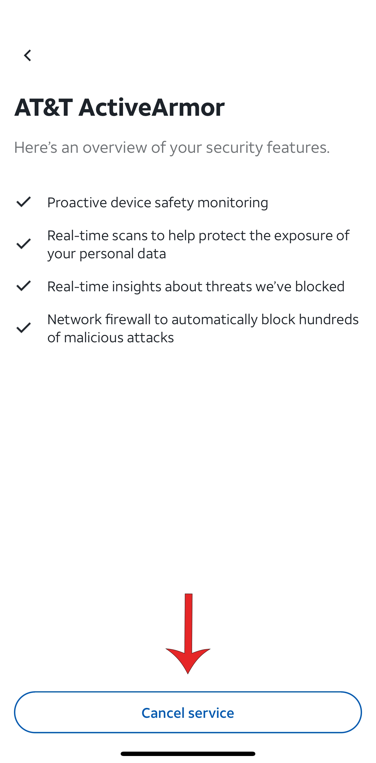 Step 4 – Cancel ActiveArmor